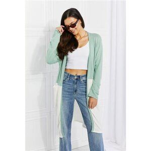 Culture Code Until You Came Color Block Duster Cardigan